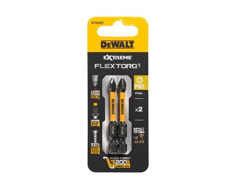 Vijačni nastavek Dewalt EXTREME FLEXTORQ DT70532T, PH2, 57mm