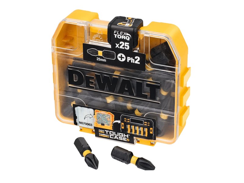 Vijačni nastavki DeWalt EXTREME FLEXTORQ DT70555T, PH2, 25 mm, 25 kosov