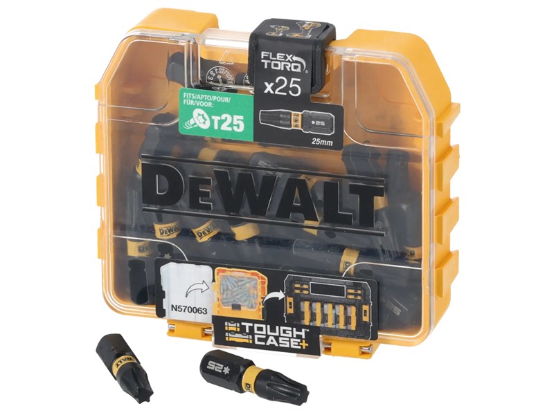 Vijačni nastavki DeWalt EXTREME FLEXTORQ DT70558T, T25, 25 mm, 25 kosov