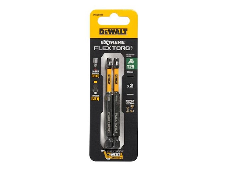 Vijačni nastavek Dewalt EXTREME FLEXTORQ DT70569T, T25, 89mm