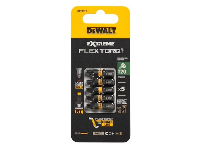 Vijačni nastavek Dewalt EXTREME FLEXTORQ DT7381T, T20, 25mm