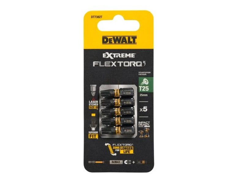 Vijačni nastavek Dewalt EXTREME FLEXTORQ DT7382T, T25, 25mm