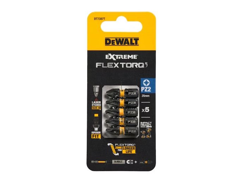 Vijačni nastavek Dewalt EXTREME FLEXTORQ DT7387T, PZ2, 25mm