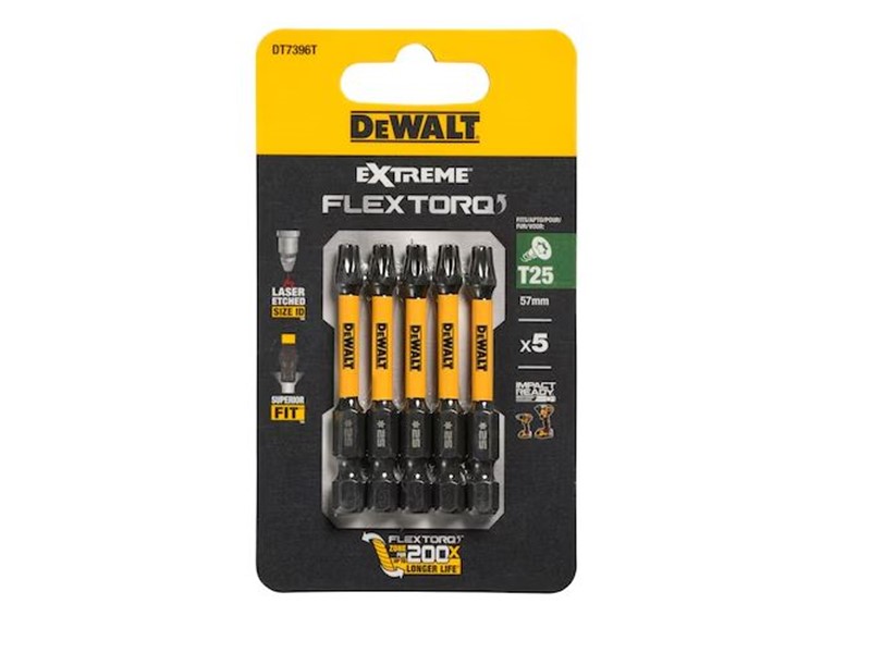 Vijačni nastavek Dewalt EXTREME FLEXTORQ DT7396T, T25, 57mm