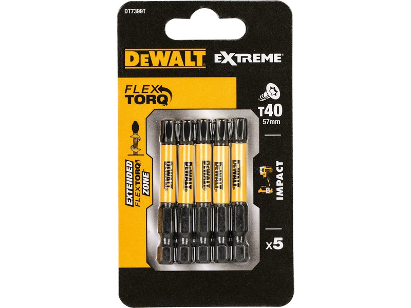 Vijačni nastavek Dewalt EXTREME FLEXTORQ DT7399T, T40, 57mm