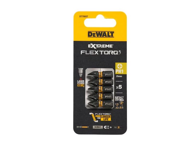 Vijačni nastavek Dewalt EXTREME FLEXTORQ DT7993T, PH1, 25mm