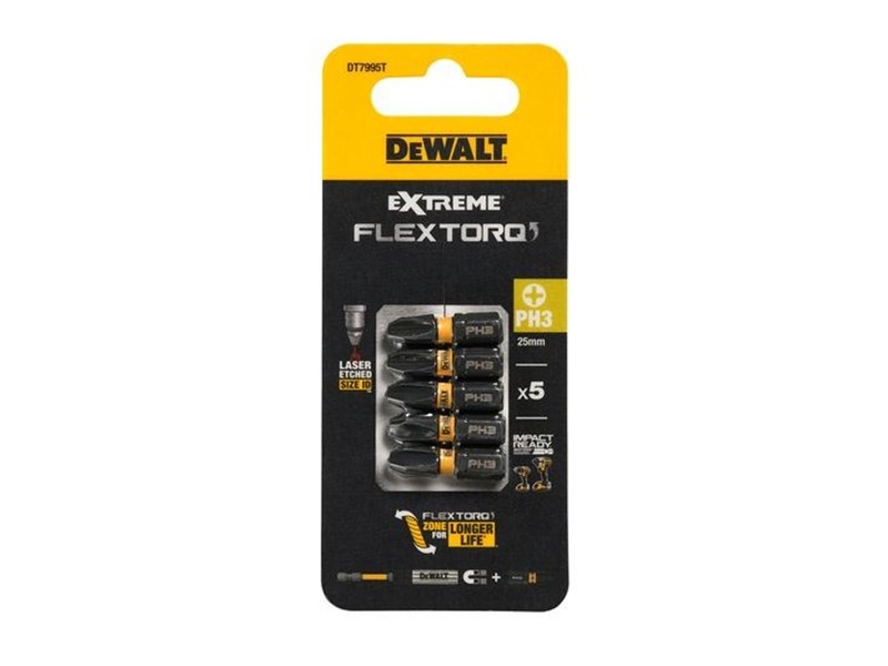 Vijačni nastavek Dewalt EXTREME FLEXTORQ DT7995T, PH3, 25mm
