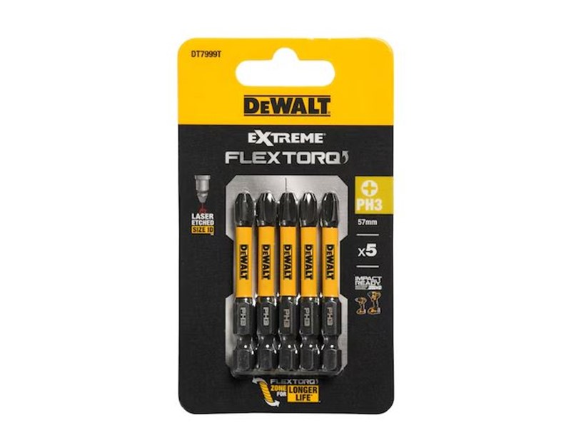 Vijačni nastavek Dewalt EXTREME FLEXTORQ DT7999T, PH3, 57mm