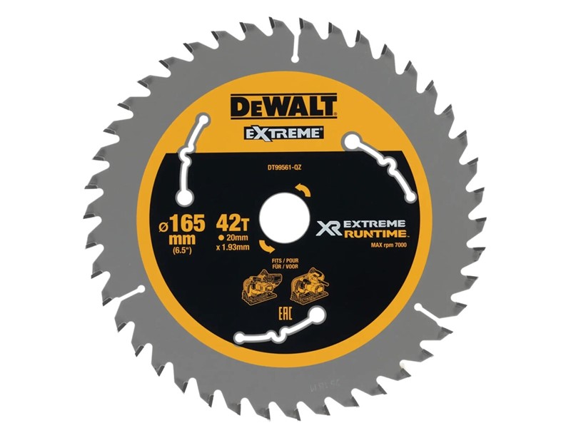 Žagin list za krožno žago DeWALT DT99561, Ø 165 × 20 mm, 42 zob