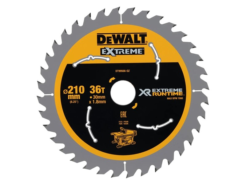 Žagin list za krožno žago DeWALT DT99566, Ø 210 × 30 mm, 36 zob