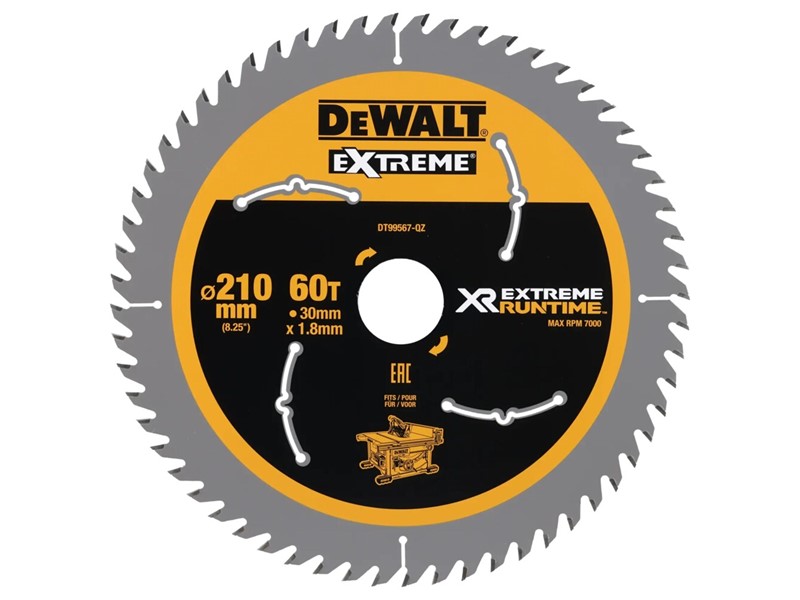 Žagin list za krožno žago DeWALT DT99567, Ø 210 × 30 mm, 60 zob