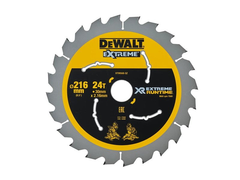 Žagin list za krožno žago DeWALT DT99568, Ø 216 × 30 mm, 24 zob