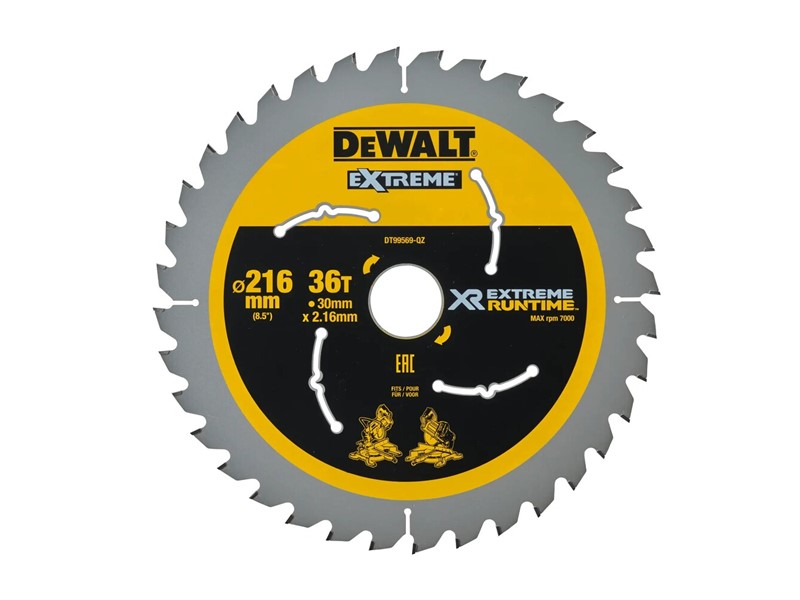 Žagin list za krožno žago DeWALT DT99569, Ø 216 × 30 mm, 36 zob