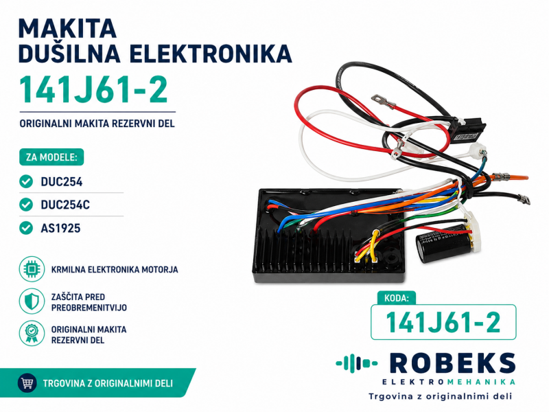 Dušilna elektronika Makita, za AS1925, DUC254C, DUC254, 141J61-2