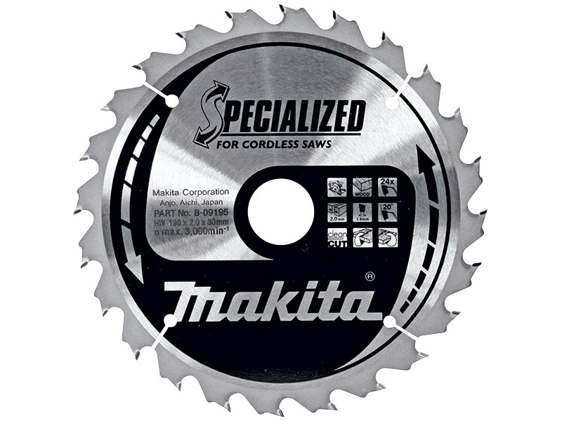 TCT žagin list Makita EFFICUT, Dimenzije: 235x2,2x30mm, Zob: 24, E-01909