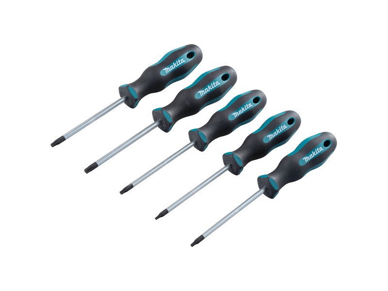 5-delni set izvijačev Makita, T10, T15, T20, T25, T30, 100mm, E-10534