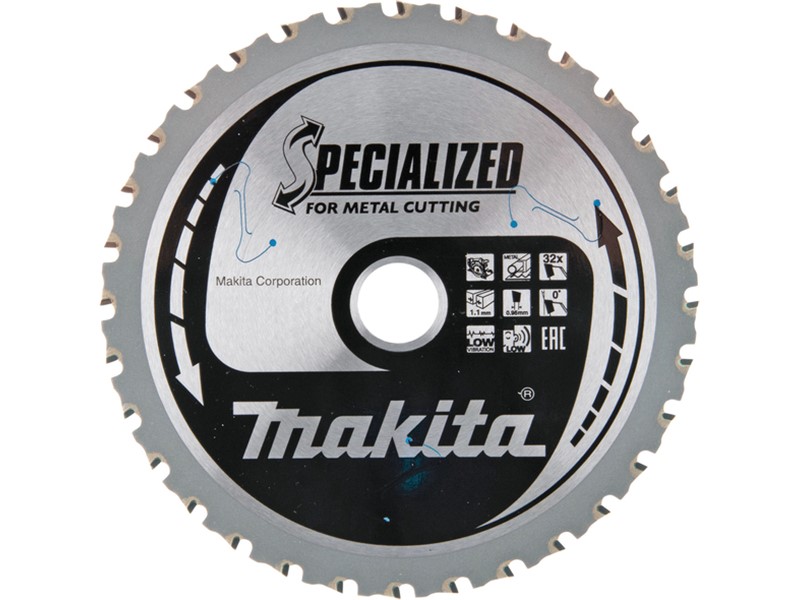 TCT žagin list za kovino Makita, Dimenzije: 185x30x1,4mm, Zob: 38, E-14283