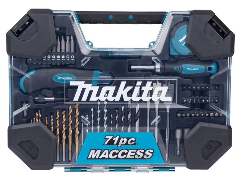 MACCESS 71-delni set za vrtanje in vijačenje Makita, E-22589