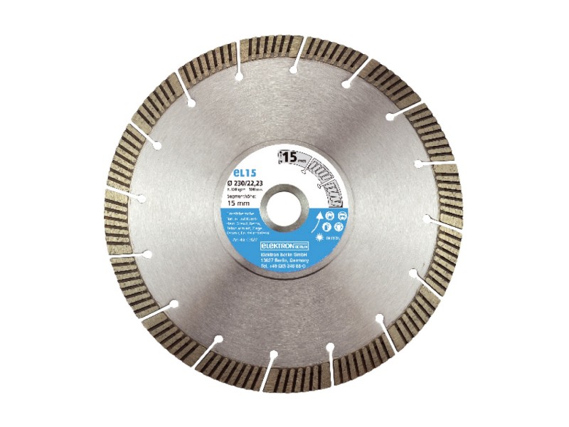 Diamantna rezalna plošča ElektronBerlin, 22,23 230mm,15mm rezilnega segmenta