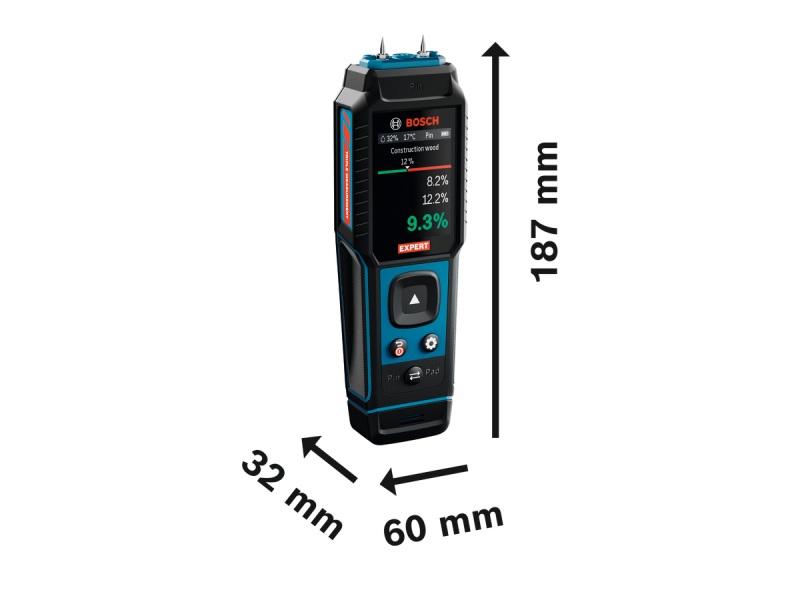 Merilnik vlage v materialu Bosch EXPERT EXMM3-17, 0601078300