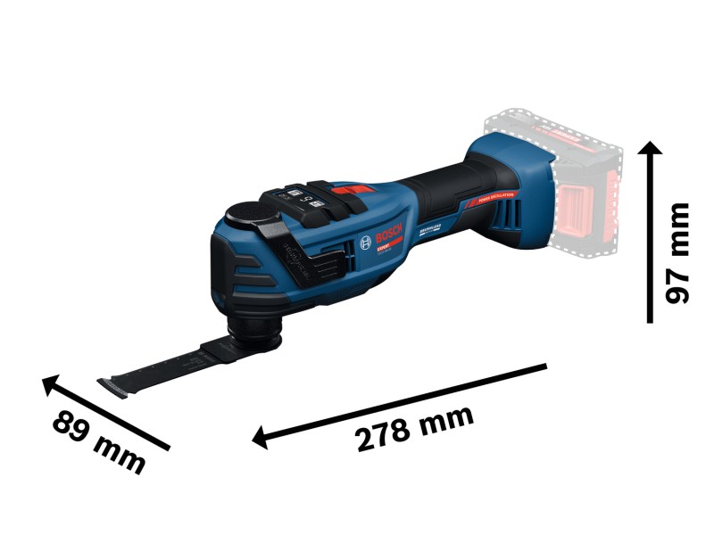 Akumulatorski večnamenski rezalnik Bosch Expert EXOP18V-40, 06012C0101
