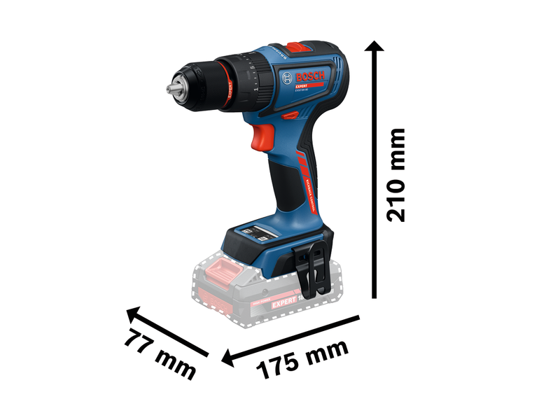 Akumulatorski udarni vrtalni vijačnik Bosch Expert EXSB18V-90, 06019R3101