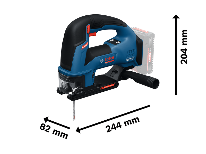 Akumulatorska vbodna žaga Bosch Expert EXST 18V-155 B, 06015B1100