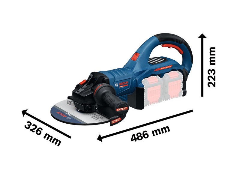 Akumulatorski kotni brusilnik Bosch Expert EXWS18V2-230P, 06019L8000