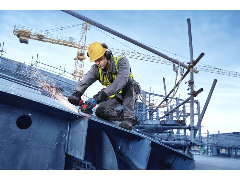 Akumulatorski kotni brusilnik s sistemom X-LOCK Bosch EXPERT EXWX18V-15S, 06019M6100