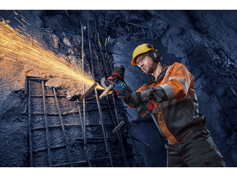 Akumulatorski kotni brusilnik s sistemom X-LOCK Bosch EXPERT EXWX18V-15S, 06019M6100