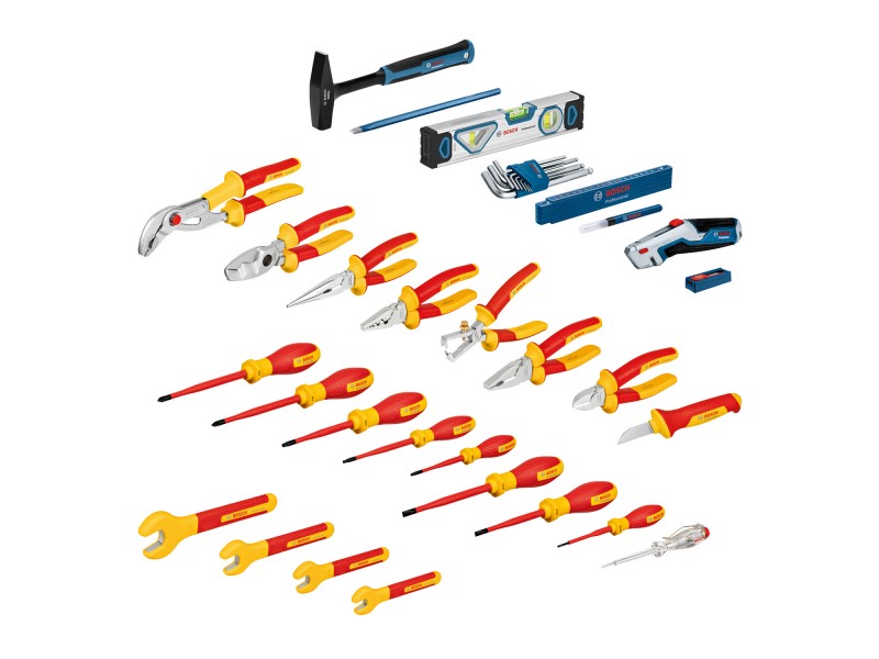 37-delni kombinirani komplet ročnega orodja za električarje Bosch, 1600A02NG4