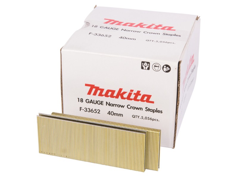 Sponke za pnevmatske spenjalnike Makita, Dimenzije: 5,9x40mm, za AT450H, Pakiranje: 5.056kos, F-33652