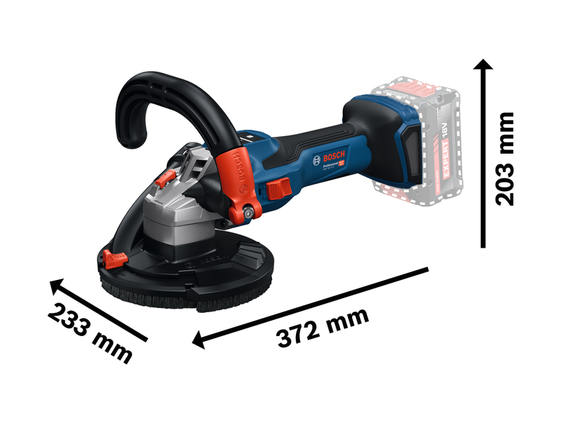 Akum. brusilnik za beton Bosch GBR 18V-15 S, 0601776201