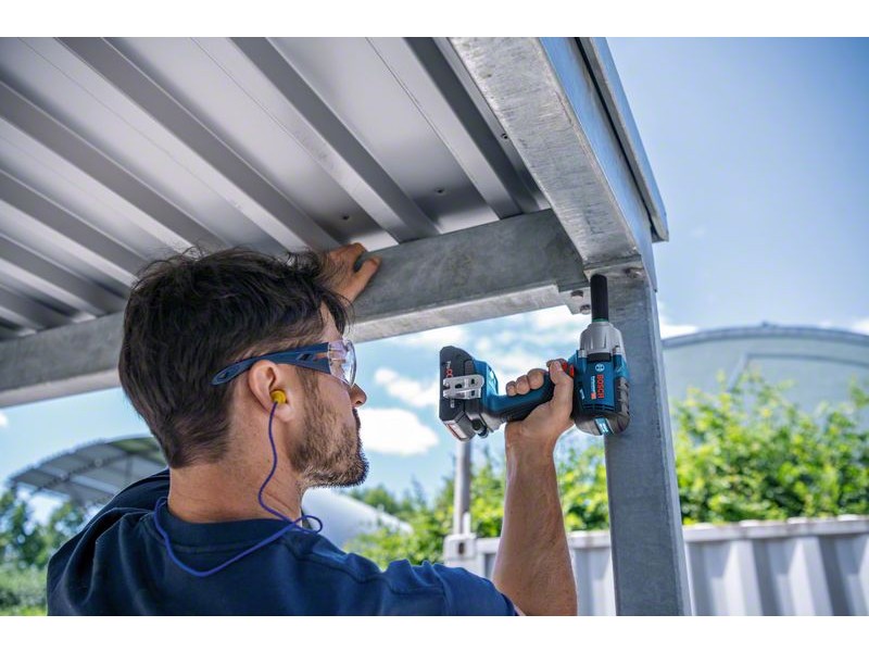 Akumulatorski udarni vijačnik Bosch GDS 18V-450 PC v L-Boxx, 06019K4102