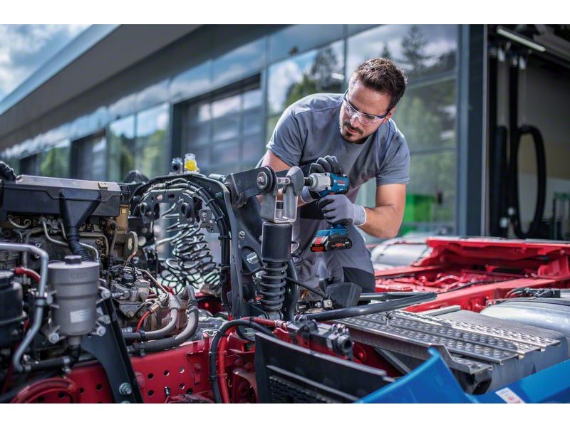 Akumulatorski udarni vijačnik Bosch GDS 18V-450 PC v L-Boxx, 06019K4102