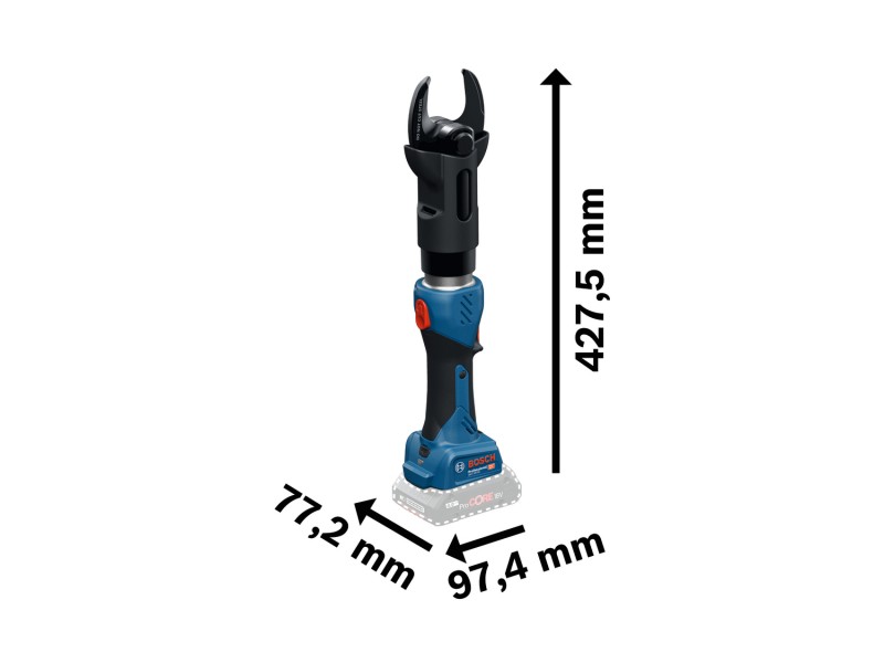 Akumulatorsko hidravlično orodje za rezanje Bosch GKH 18V-50, 06019P0000