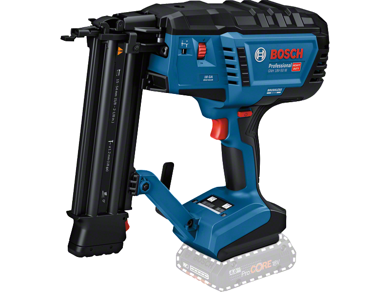 Akumulatorski žebljalnik za les Bosch GNH 18V-50 M, 0601482400