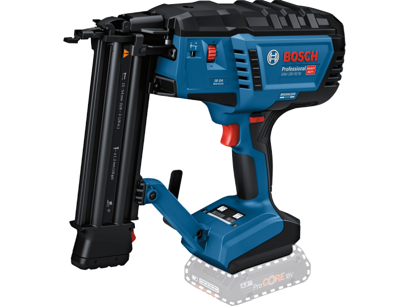 Akumulatorski žebljalnik za les Bosch GNH 18V-50 M, 0601482401