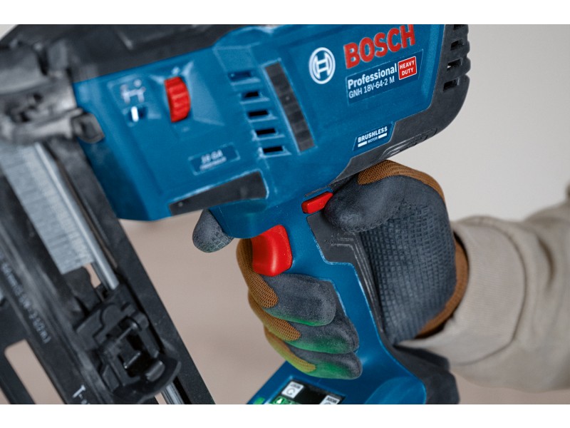 Akumulatorski žebljalnik za les Bosch GNH 18V-64-2 M, 0601482000