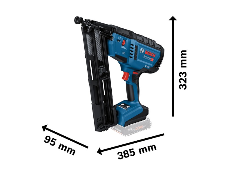 Akumulatorski žebljalnik za les Bosch GNH 18V-64 MD, 0601482201