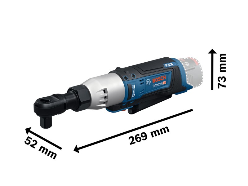 Akumulatorski ključ z ragljo Bosch GRC 12V-60 1/2 SN, 06019N8500