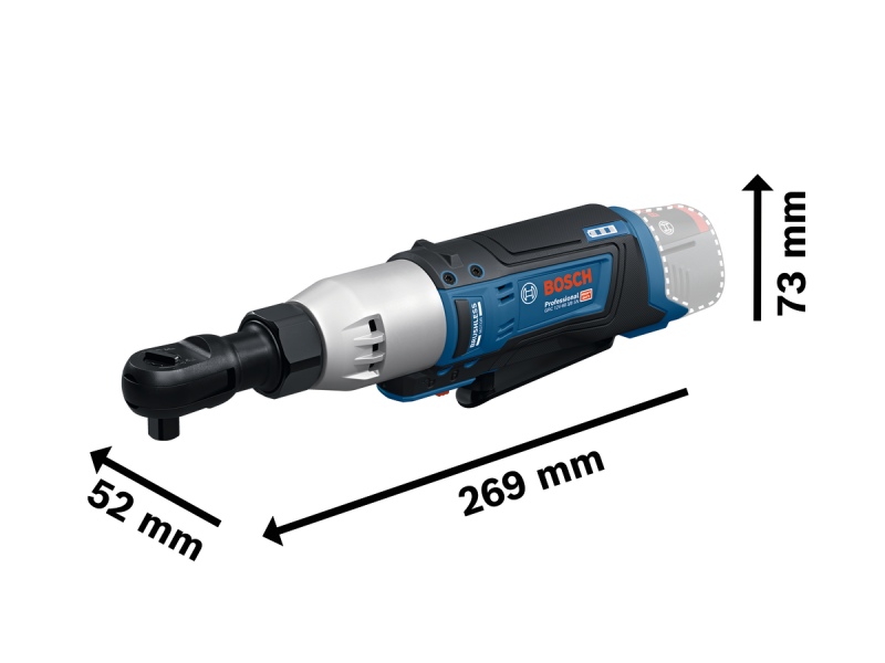 Akumulatorski ključ z ragljo Bosch GRC 12V-60 3/8 SN, 06019N8301
