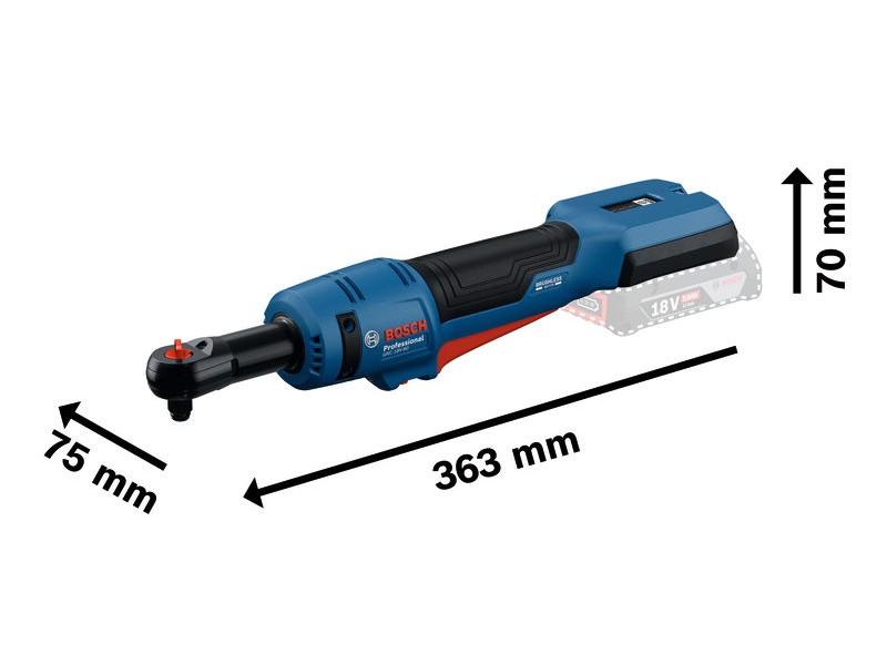 Akumulatorski ključ z ragljo Bosch GRC 18V-60 3/8 SN, 06019N8001
