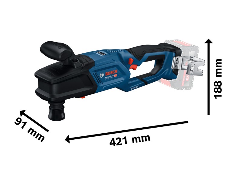 Akumulatorski kotni vrtalnik Bosch GRD 18V-127 HX, 06019N5100
