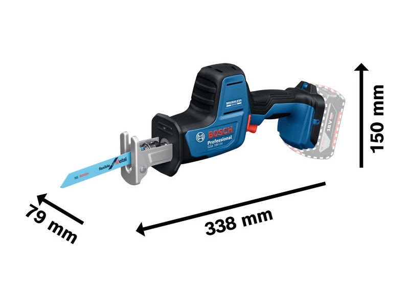 Akumulatorska sabljasta žaga Bosch GSA 18V-24, 06016A5101