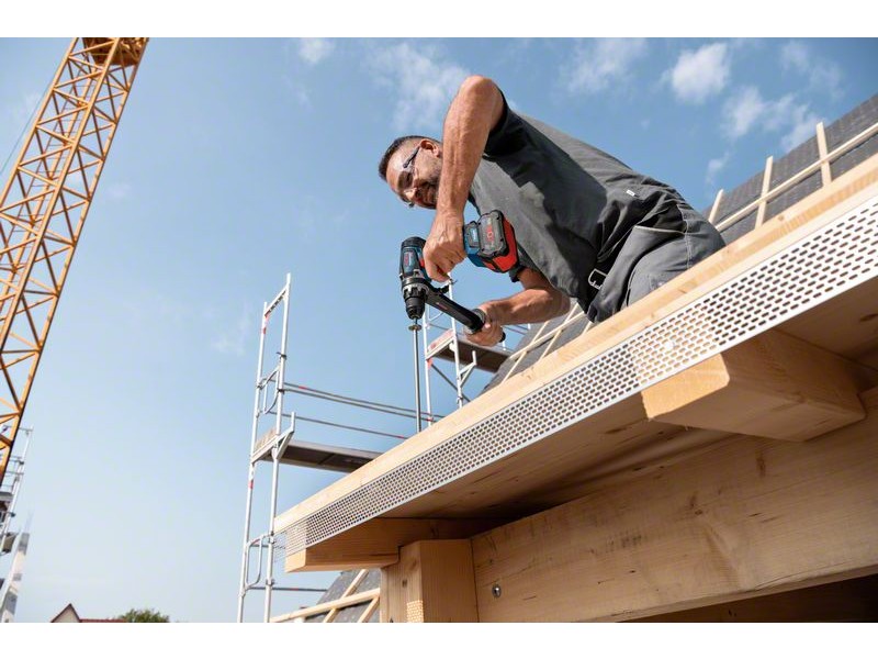 Akumulatorski udarni vrtalni vijačnik Bosch GSB 18V-150 C v L-Boxx, 06019J5105