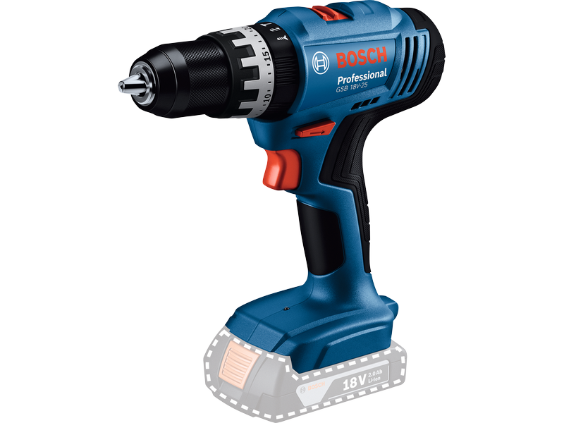 Akumulatorski udarni vrtalnik/vijačnik Bosch GSB 18V-25, 06019K9306