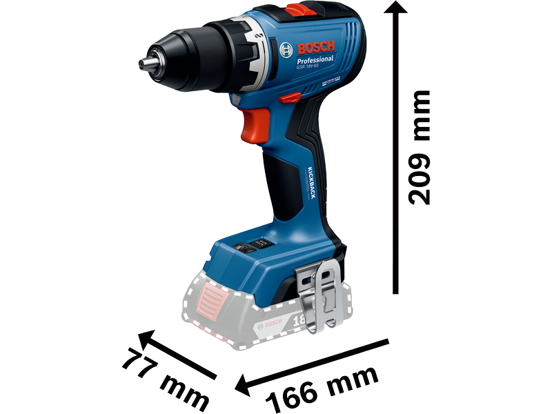 Bosch PRO Komplet 3 orodij 18 V: GSR + GBH + GWS + 2x GBA 5.0 Ah + GAL 18V-40, 0615A5009G