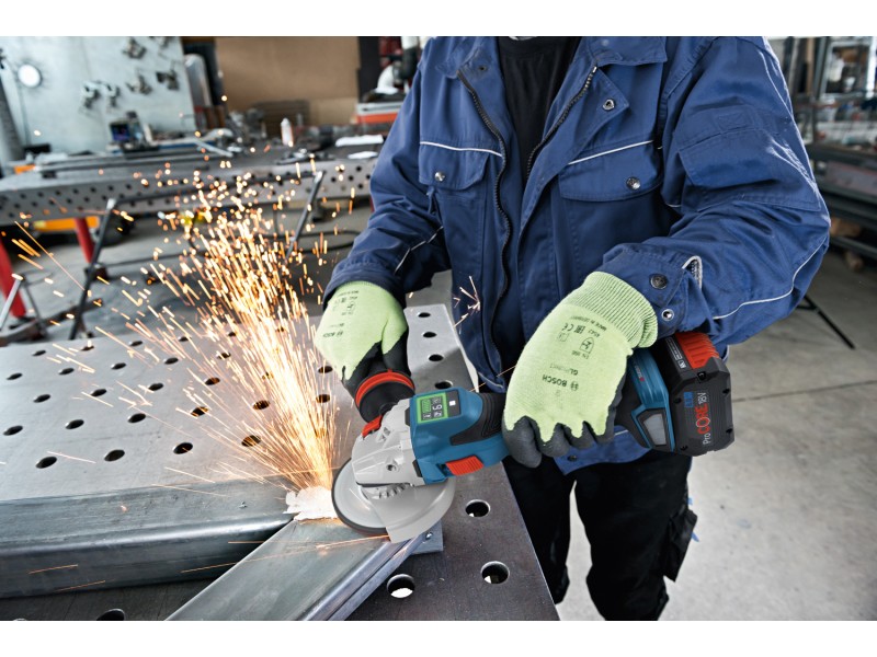 Akumulatorski kotni brusilnik Bosch GWX 18V-15 SC v L-Boxx, 125mm, M14, 2.3kg, 06019H6101