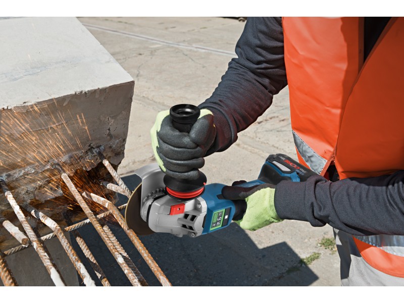 Akumulatorski kotni brusilnik Bosch GWX 18V-15 SC v L-Boxx, 125mm, M14, 2.3kg, 06019H6101